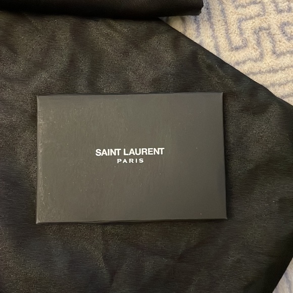 Saint Laurent Jodie Flat Leather Slide Sandals - Picture 6 of 8
